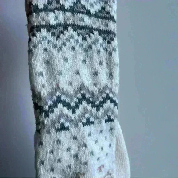 NWT Muk Luk White Ivory Retro Knee High Socks 6-11 - Socks Gift Idea - Picture 8 of 9